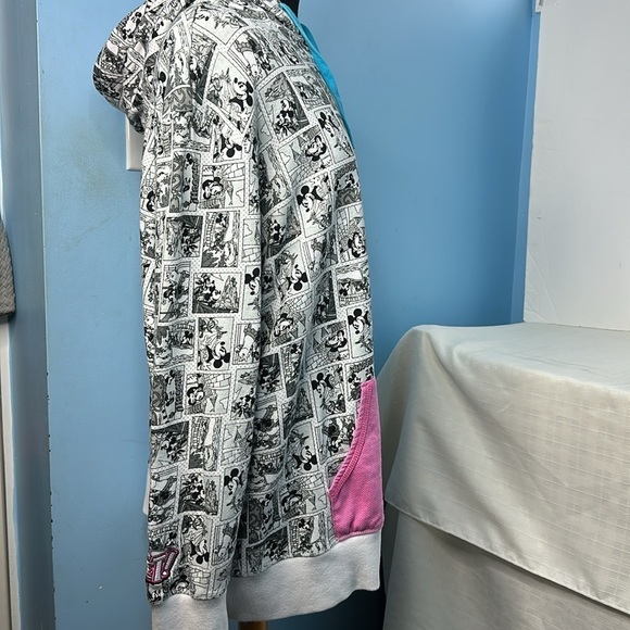 Disney Parks Retro Comic Book Graphic Print Full Zip Hoodie Sz 3X - Picture 4 of 8